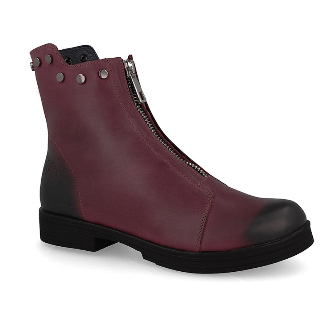 Ботиночки Forester 3503-48 Бордовый, Натуральная кожа